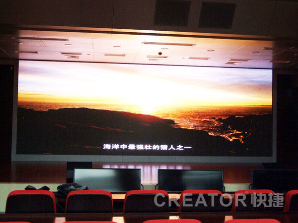 CREATOR快捷LED全彩显示屏助力广发银行 大放异彩